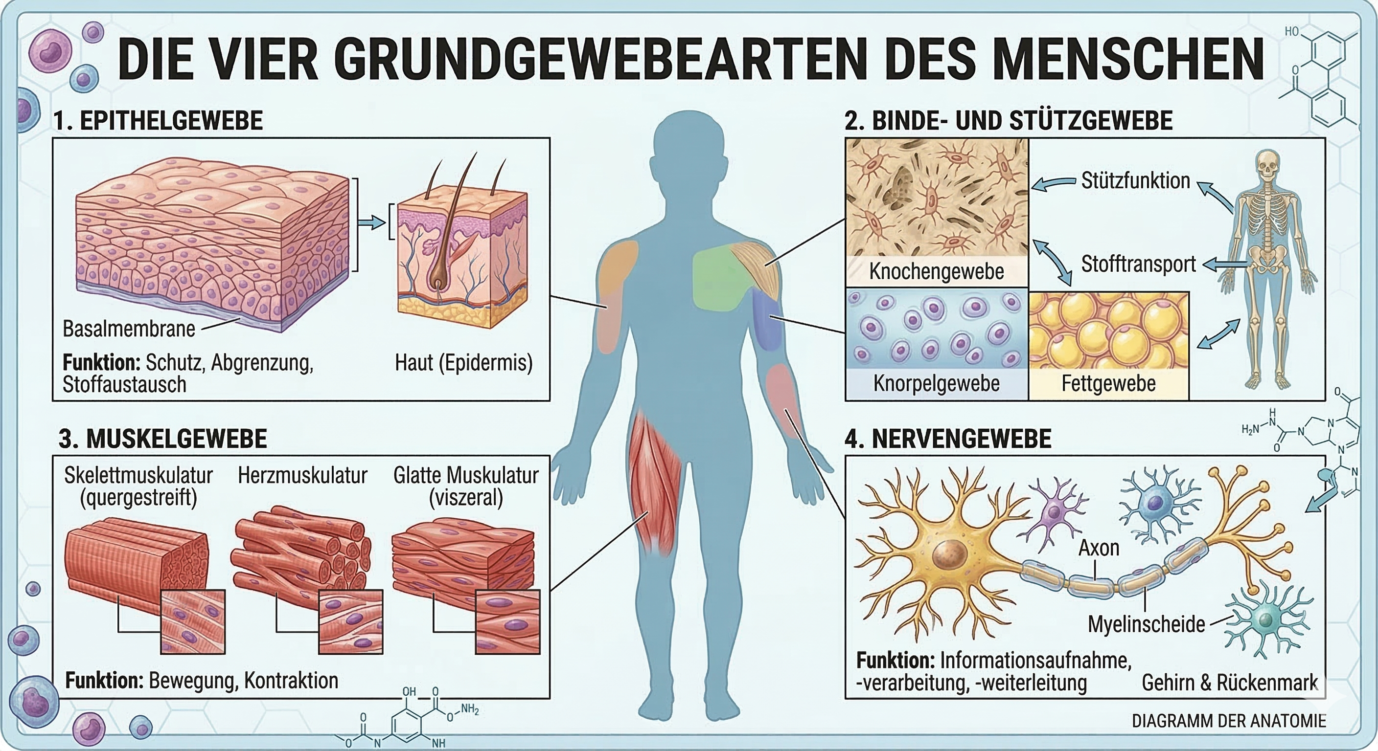 Gewebearten des Menschen