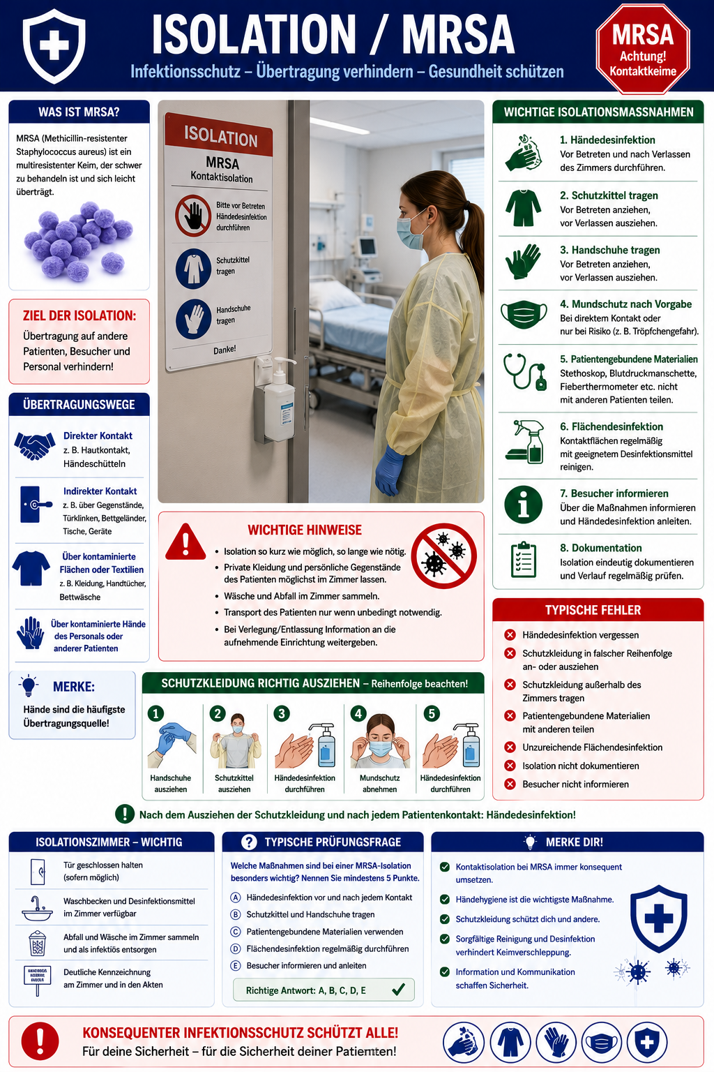 Isolation und MRSA Lernkarte